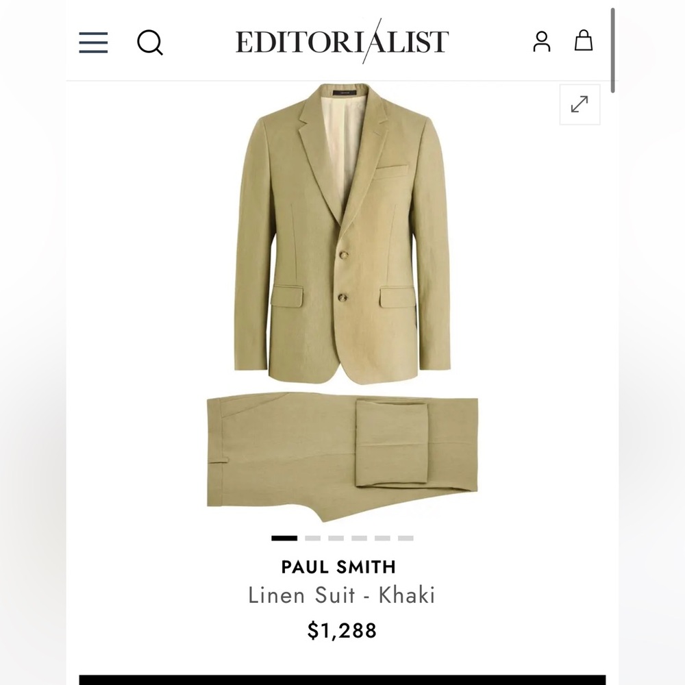 Paul Smith linen suit